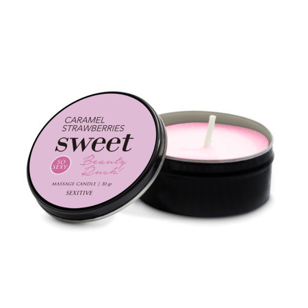 Vela para Masajes Sweet Beauty Rush -Frutilla y Caramelo 30g gel ma...