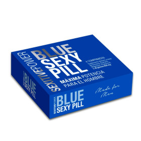 Capsulas Vigorizantes Masculinas Blue Sexy Pill x4 sexshop Mejora e...