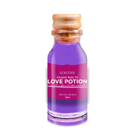 Mini Aceite Comestible Love Potion Frutos Rojos 15gr gel masaje int...