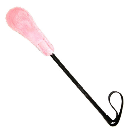 Fusta Azotadora De Cuero con Peluche Rosa cuero sadomasoquismo bond...