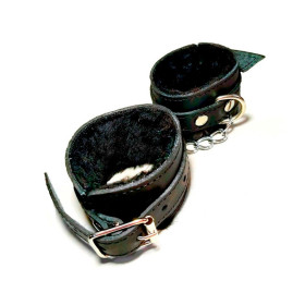 Esposas Chicas Peluche Negro con Cadena sexshop Para los amantes de...