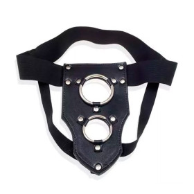 Arnés Doble Penetración Externa cuero sadomasoquismo bondage sexo A...