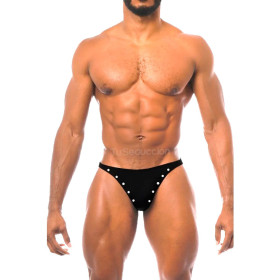 Tanga Masculina Trasera Abierta Negra Pasionel