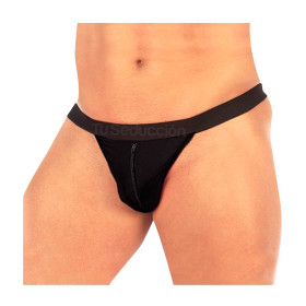 Slip Erotico Con Cierre Negro Pasionel