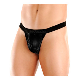 Tanga Ecocuero Negra Pasionel