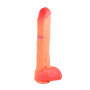 Consolador Realistico Con Sopapa y Testiculo 19x5 cm sexshop Clásicos
