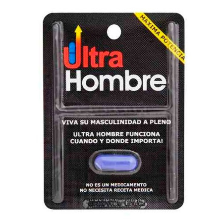 Ultra Hombre Potenciador Masculino Vigorizante 1 Capsula gel masaje...