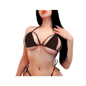 Corpiño en Vinilo con Aberturas