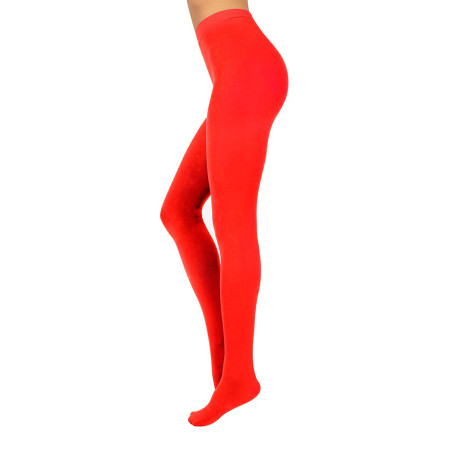Medias Opaca Color Rojo Malena