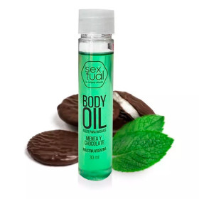 Aceite Para Masajes Menta y Chocolate Body Oil 30ml Sextual gel mas...