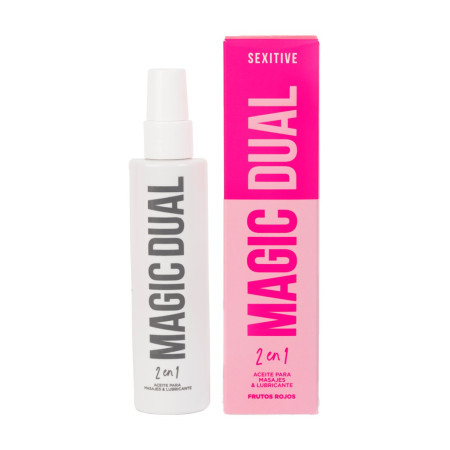 Gel Para Masajes Y Lubricante Magic Dual - Frutos Rojos 130ml sexsh...