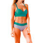 Conjunto Deportivo Top y Panty Azul Francia Talle 2 Tiento Lingerie
