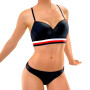 Conjunto Deportivo Top y Panty Negro Talle 2 Tiento Lingerie