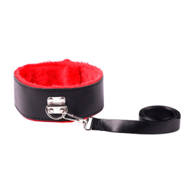 Collar con Correa Sado BDSM Rojo