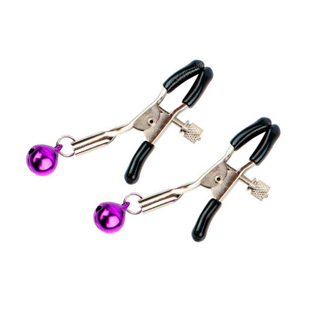 Pinzas para Pezones con Cascabel Púrpura