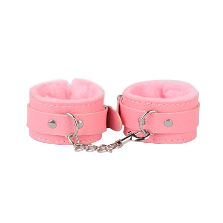 Esposas con Peluche Cadena y Mosquetón Rosa