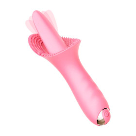 Masajeador Vibrador de Silicona Cunnilingus USB