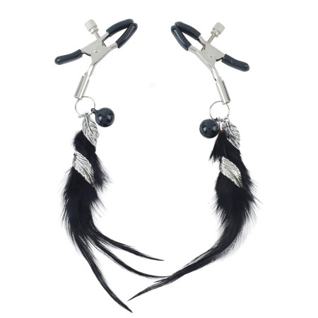 Pinza para Pezones con Plumas