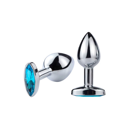 Plug Anal Pequeño Joya Ojo Azul 7 x 4 cm