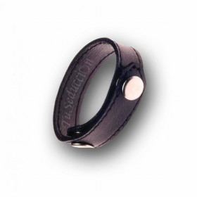 Anillo Retardador Peneano de Cuero Negro sexshop Anillos sin Vibrador