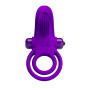 Anillo Peneano Vibrador con Estimulador de Clitoris Pretty Love