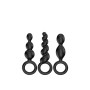 Booty Call Set de Plugs Anales X3 Black Satisfyer