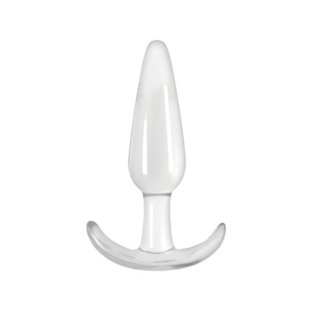 Plug Anal de SIlicona Transparente Smooth 10 x 3 cm