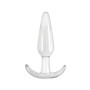 Plug Anal de SIlicona Transparente Smooth 10 x 3 cm